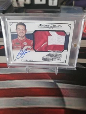 2016 Kyle Larson S/N 4/5 SSP Panini National Treasures Racing NASCAR CARD CHEVY - Image 1 of 2