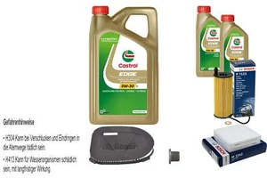 BOSCH Inspektionspaket 7 L Castrol EDGE 5W-30 LL für BMW X3 xDrive20d xDrive30d - Bild 1 von 12