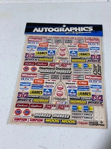 RC Autographics 850 Vintage NASCAR Fender Logo Sticker Decal Sheet NEW 1/10 RC - Picture 1 of 2