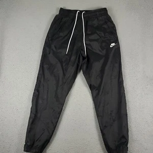 Nike Pants Mens Size Medium Black Windrunner Track Sweatpants Windbreaker * - Picture 1 of 11