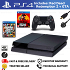 Sony Playstation 4 Console - Pick Your Bundle - Ps4 500gb Jet Black + Controller