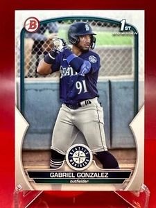 2023 Bowman Prospects #BP-133 Gabriel Gonzalez Seattle Mariners - Picture 1 of 2