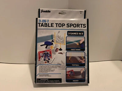 Franklin 3 en 1 Mesa Deportes Tenis de Mesa, Fútbol y Hockey Foto 1 de 4