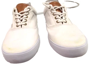 Goodfellow & Co Shoes Mens Sneakers White Canvas Lace Up Casual Comfort Sz 12 - Picture 1 of 23