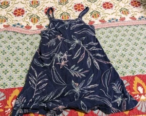 Old Navy Blue Cotton Blend Tank Dress Girls Size 3T - Afbeelding 1 van 4