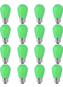 E26 S14 LED Light Bulb 2W Clear Edison Bulb for String Lights Replacement 16Pack - Picture 1 of 7