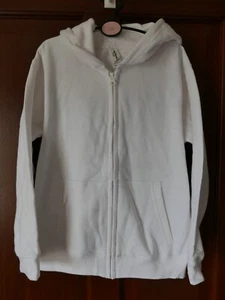 Just Hoods Children's Full-Zip Hoodies, Size Medium (Age 7-8), White, BNWOT - Picture 1 of 3