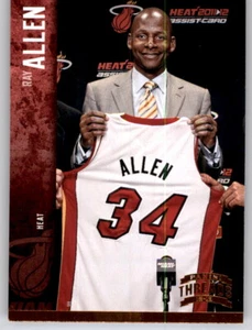 2012-13 Threads Ray Allen NBA PWE tarjeta base Heat #7 - Imagen 1 de 2
