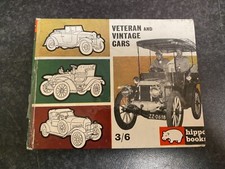 Vintage 1962 Hippo Books Veteran And Vintage Cars No.9 Small Hardback Book GC