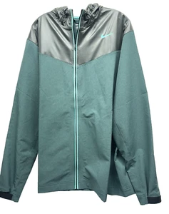 Nike Pro Training Herren XL türkis durchgehender Reißverschluss Kapuze Polyestermischung Jacke (A3) - Bild 1 von 4