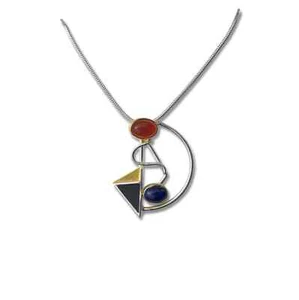 Colgante Kandinsky Paula Bolton plata 925 símbolo joyería NUEVO - Imagen 1 de 1