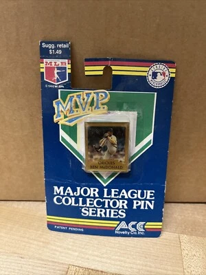 Ben McDonald Orioles MVP Collectors Pin vtg 1992 Ace Novelty Co. MLB Box 259 - Image 1 of 4