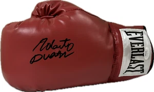Roberto Duran Signed Autographed Red Left Hand Boxing Glove JSA Authenticated - Picture 1 of 3