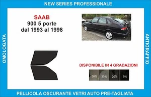 pellicole oscuranti vetri saab 900 5p dal 1993-1998  kit anteriore - Imagen 1 de 1