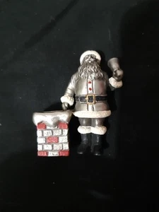 Vintage Hudson Pewter Santa With Chimney #4301 - Picture 1 of 3