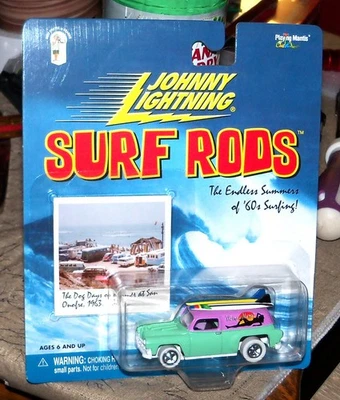 JOHNNY LIGHTNING WHITE LIGHTNING SURF RODS 1954 Chevy Panel "Waimea Mamas" - Image 1 of 4