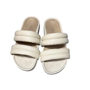 Sandalias Vionic Mayla Crema Acolchadas Doble Correa Deslizables Confort EU 37 US7 - Imagen 1 de 7