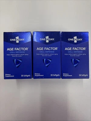 ONE A DAY FACTOR DE EDAD DEFENSA CELULAR 3PK. 90 cápsulas blandas EXP 03/2026+ ¡NUEVO! Foto 1 de 4