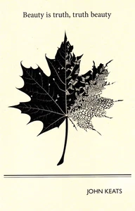 Beauty is truth, truth beauty, John Keats, "Oda a una urna griega" --Nueva POSTAL - Imagen 1 de 2