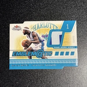 2002 Fleer Skybox Baron Davis Game Worn Patch /50 Emblematic Rare - Picture 1 of 3