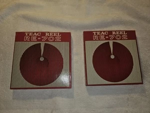Carrete vacío TEAC RE-702 (par) OEM 7", caja original de una sola rosca con pegatinas - Imagen 1 de 14