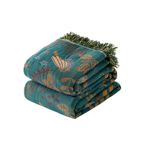 Boho Throw Blanket - Soft Cozy Cotton Blanket for Bed Couch Living Room, 60"x... - Bild 1 von 9