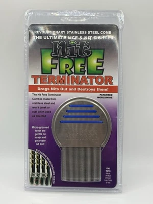 New Sealed Ginesis NIT FREE TERMINATOR LICE COMB Red - Image 1 of 2