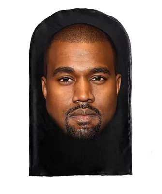 Interesting 3D Printed Seamless  Kanye Mask Hat Cosplay Facial Mask - Image 1 of 2