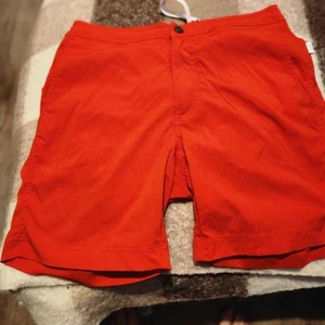 Onia Badehose Herren Medium Shorts Bademode Kordelzug gefüttert orange/rot 8" - Bild 1 von 4