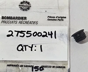 1 NEW Genuine SeaDoo Ski-Doo Bombardier Stock Black Plug Cap OEM 275500241 NOS - Picture 1 of 3