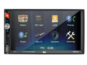 Dual DM720 7" Double DIN In-Dash Mechless Multi Media Car Stereo Receiver/BT - Picture 1 of 3