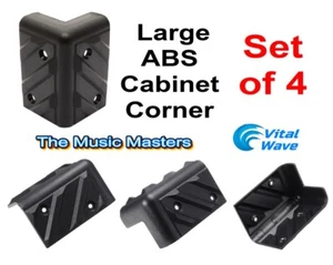 4X ABS Large Cabinet Corner Amp Rack Case DJ Home Speaker Box Bumper Protector - Picture 1 of 13