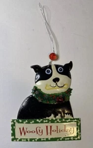Adorno Holiday Dogs Sunset Vista Designs Navidad 'Woofy Holiday' - Imagen 1 de 2