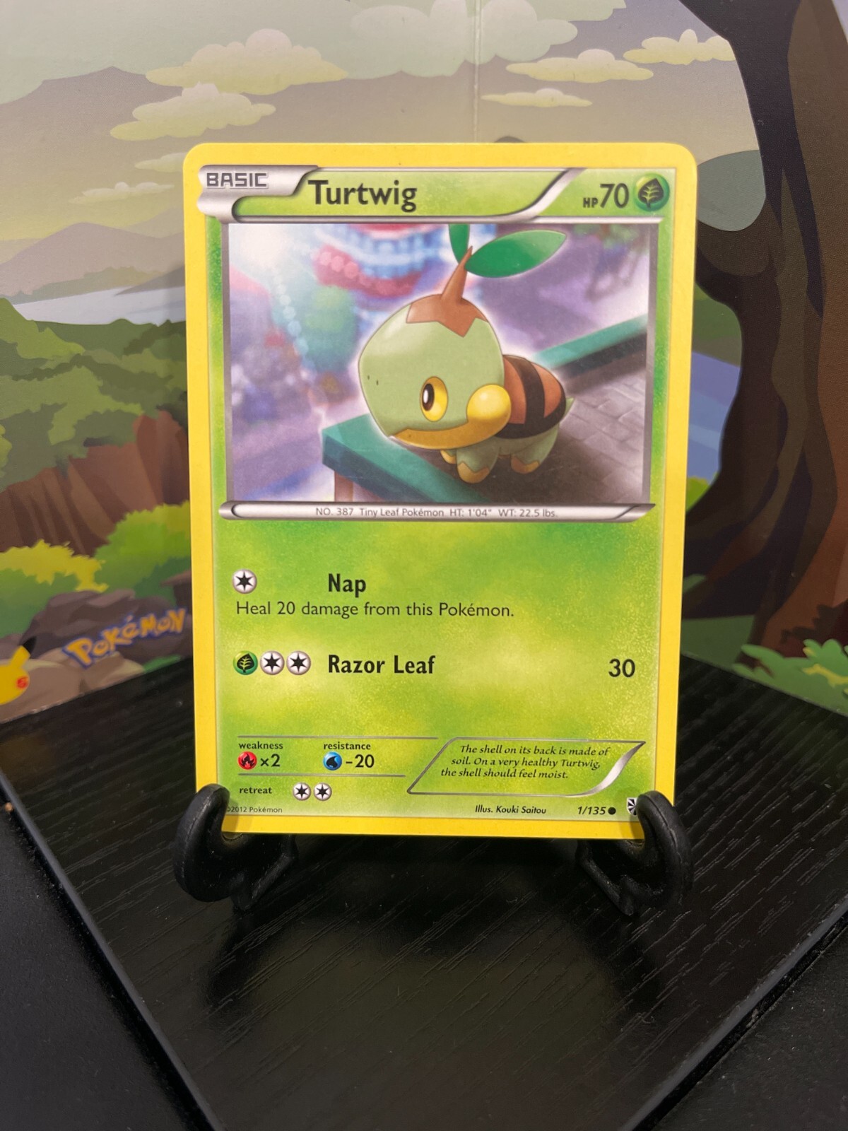 Turtwig 1/135 - Plasma Storm - Common - Pokemon Card TCG - LP