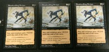 Vintage MTG Portal 2 Bloodcurdling Scream (x3) Black Uncommon Cards Excellent