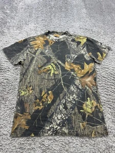 Vtg Field Staff Shirt Men Medium Mossy Oak Break Up Camo Hunt Short Sleeve Tee - Picture 1 of 9