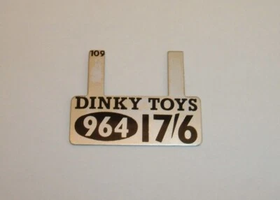 No. 964/17'6 1960's Dinky Toys Shop Display Price Ticket - Superb Mint Condition - Image 1 of 2
