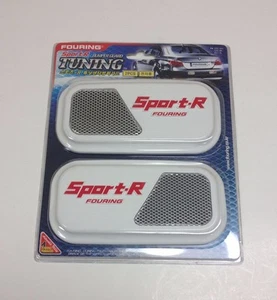 2 PC WHITE SPORT TYPE R GUARD FRONT REAR BUMPER SCRATCH MOLDING PROTECTOR FA225 - Picture 1 of 3