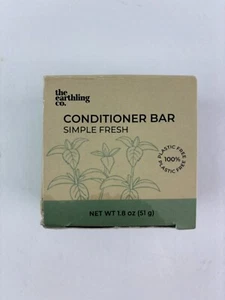 The Earthling Co. Conditioner Bar - Simple Fresh - plastic free - 1.8 oz - Picture 1 of 5