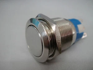 Lock Stainless Steel Push-Button OFF-ON SPST Switch 12v 110V-120v/10Amp 250v 5A - Picture 1 of 1