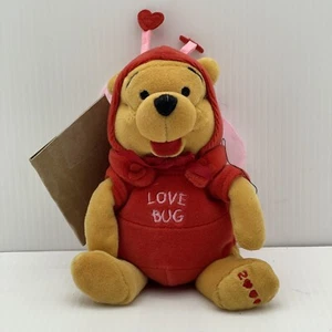 Disney Winnie the Pooh Bean Bag Plush 8” Love Bug Firefly Stuffed Animal Toy - Picture 1 of 7