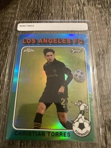 Topps 2021 cromo MLS #TF75-10 Christian Torres refractor retro de novato LAFC - Imagen 1 de 1