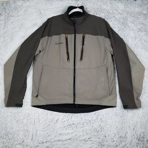 Simms Wind Stopper Soft Shell Full Zip Jacket Men's Medium Fishing Outdoor - Picture 1 of 12
