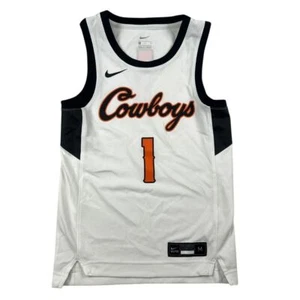 Nike Jersey Youth Medium Cowboys Basketball White #1 OSU Pokes NCAA Basketball - Picture 1 of 10