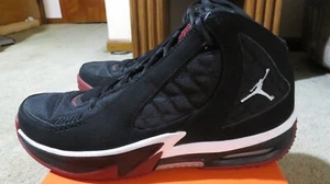 Nike Air Jordan Jeter Captain-Black-Red Size 10.5 2009 352696-002 EUC - Picture 1 of 7