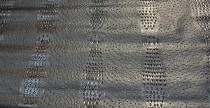 Black Ostrich/Gator Upholstery Crafting Outdoor Vinyl Fabric By The Yard - Picture 1 of 1