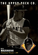 1994 Upper Deck All-Time Heroes Pittsburgh Pirates Baseball Card #76 Mazeroski