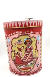 Caja musical rosa Cotton Candy Chronicles Tiny Treasures Fiona Hewitt lata - Imagen 1 de 24