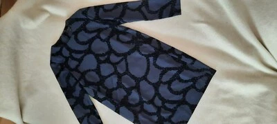 COS Damen Kleid Blau Samtaufdruck Schwarz 34 - Bild 1 von 4