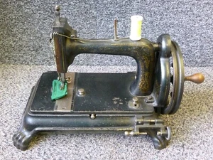 Antique Cast Iron Hand Sewing Machine " The Commercial " by Harrison Manchester  - Picture 1 of 12